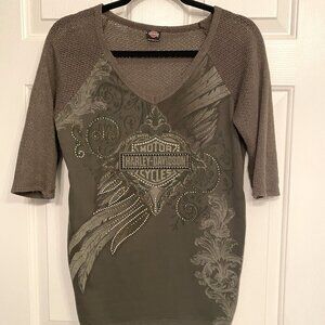 Harley Davidson Women's Bling Top